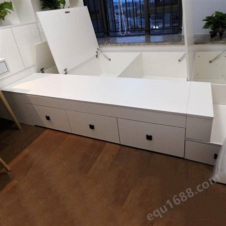 新枫格-日式榻榻米装修-现代简约板式家具床定制