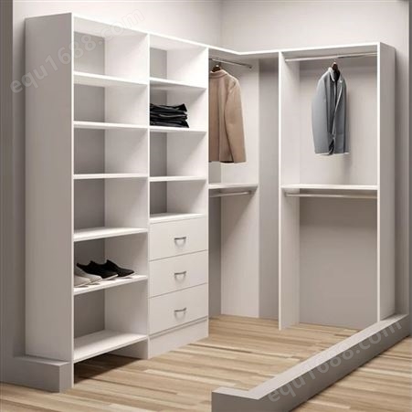 家用卧室推拉门衣橱出租房木质简易衣柜定制